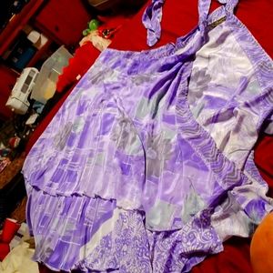 Jovani silk wrap around skirt